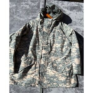 Tru-Spec H2O ECWCS Parka Mens Large Regular Digital Camo Jacket No Liner